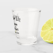 Verdubbeling van het leven Tennis Wedding Shot Glas (Rechts)