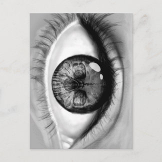 Verdubbelzicht van het oog briefkaart