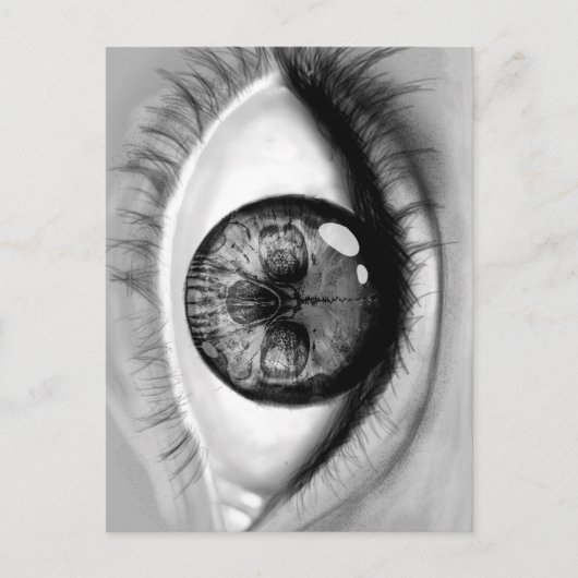 Verdubbelzicht van het oog briefkaart (Voorkant)