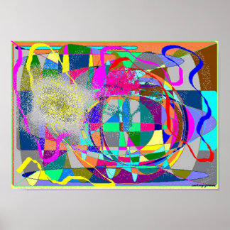 Verduisterd door kleuren - Magisch Oogoog Poster