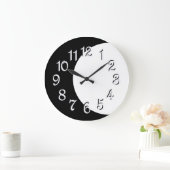 Verduistering in zwart-wit grote klok (Huis)