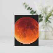 Verduistering van de bloedmaan briefkaart (Staand voorkant)