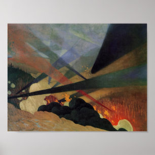 Verdun (World War One Battle Scene) (door Vallotto Poster