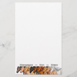 Verdunningspaarden Briefpapier