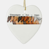 Verdunningspaarden Keramisch Ornament (Rechts)