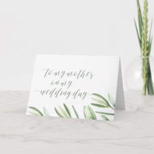 Verdure À Ma Mère Sur Ma Carte De Mariage
