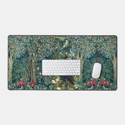 VERDURE, ANIMAUX FORESTIERS, RAVÉS EN FLORAL VERT (Clavier et souris)