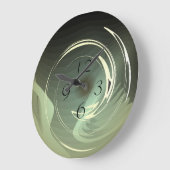 Verdure avec tourbillons fractionnés > Horloge art (Angle)