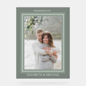 Verdure botanique Aquarelle florale Mariage photo (Recto)