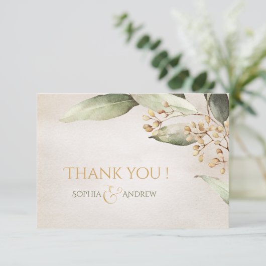 Verdure botanique vintage rustique merci (Debout devant)