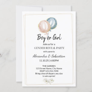 Verdure Calla Lily Genre Reveal Invitation