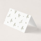 Verdure Cartes de tente alimentaire, cadre verdoya (Back)