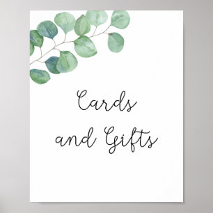 Verdure - cartes et cadeaux affiche de baby shower