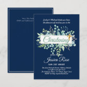 Verdure Christening Invitations Baptême Bautizo Le (Devant / Derrière)
