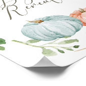Verdure Citrouille Genre Reveal Automne Affiche de (Coin)