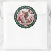 Verdure couronne Noël Retour Adresse Étiquettes (Sac)