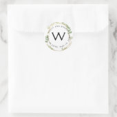 verdure cristalline feuillage STICKER fête/mariage (Sac)