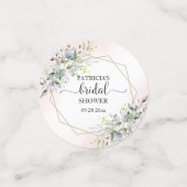 Verdure Décoration de Mariage Aquarelle Confettis (Petit recto)