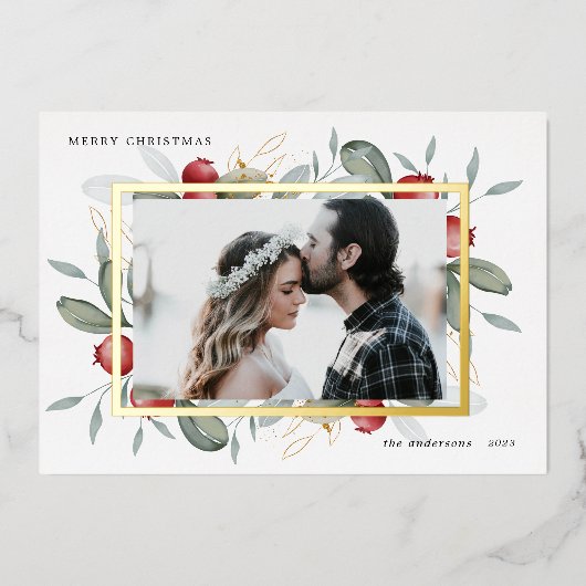 verdure d'hiver baies rouges feuille de vacances c (Recto)