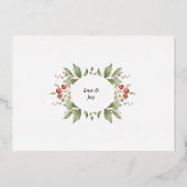 verdure d'hiver baies rouges feuille de vacances c (Verso)