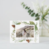 verdure d'hiver enregistrer la date photo carte po (Debout devant)