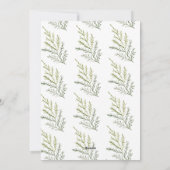 verdure d'hiver joyeux noël carte photo (Dos)