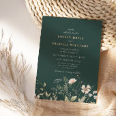 Verdure émeraude Tout en un Faire-part de mariage