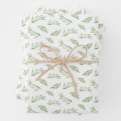 Verdure en feuilles d'aquarelle (En situation)