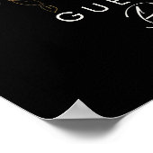 Verdure et Feuille d'Or | Livre d'Or de Table Noir (Coin)