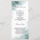 Verdure et Fleurs blanches Programmes de mariage (Dos)