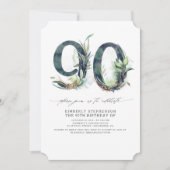 Verdure et or 90e anniversaire Invitation CR (Devant)