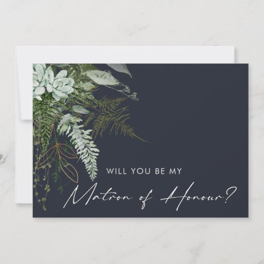 Verdure et or | Carte d'honneur de la marine (Devant)