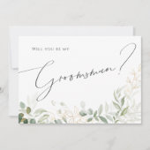 Verdure et or | Carte Groomsman (Devant)