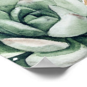 Verdure et or Elégante Affiche de bienvenue de mar (Coin)