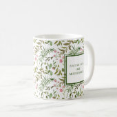 Verdure et rose drôle Maman Coffee Mug (Devant droit)