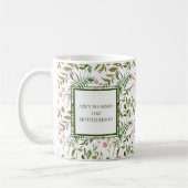 Verdure et rose drôle Maman Coffee Mug (Gauche)