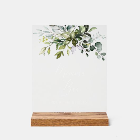 Verdure, Eucalyptus Feuilles, Boho, Bar Mimosa (Recto)