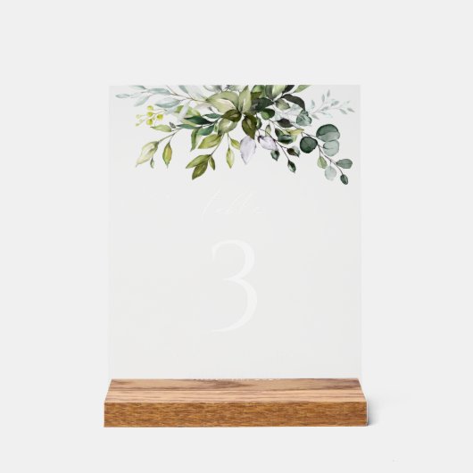 Verdure, Eucalyptus Feuilles, Boho, numéros de tab (Recto)