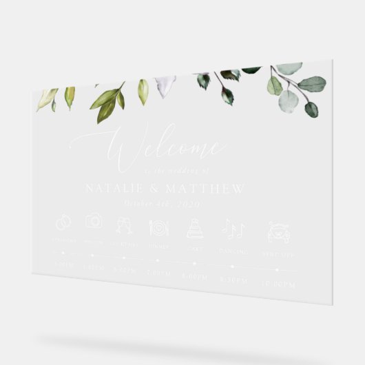 Verdure, Eucalyptus Feuilles, Chronologie Mariage (Angle)