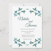 Verdure, Faire-part de mariage imprimable, Simple (Devant)