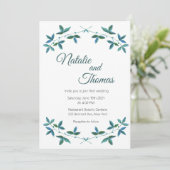 Verdure, Faire-part de mariage imprimable, Simple (Debout devant)