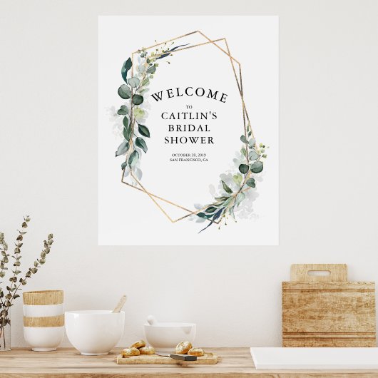 Verdure Fête des mariées moderne Affiche de bienve (Cuisine)