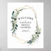 Verdure Fête des mariées moderne Affiche de bienve (Devant)