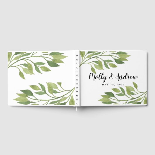 verdure feuillage vert mariage Livre d'or (Complet)