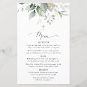 Verdure, Feuilles d'Eucalyptus, Bohème, Menu Baptê (Devant)