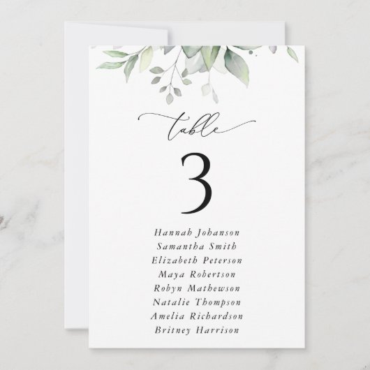 Verdure, Feuilles d'Eucalyptus, Cartes de tableau  (Devant)