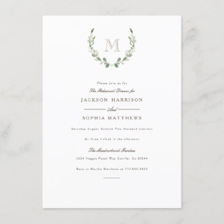 Verdure formelle et rustique | Invitation de maria