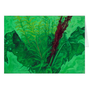 Verdure, herbes d'été & fleurs sauvages, art flora