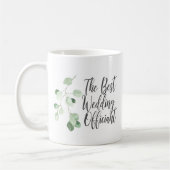 Verdure Le Meilleur Mariage Officier Café Mug (Gauche)