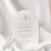 Verdure minimale Faire-part de mariage de branches